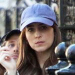 Dakota Johnson pictured as she spends time apart from Chris Martin filming in NY