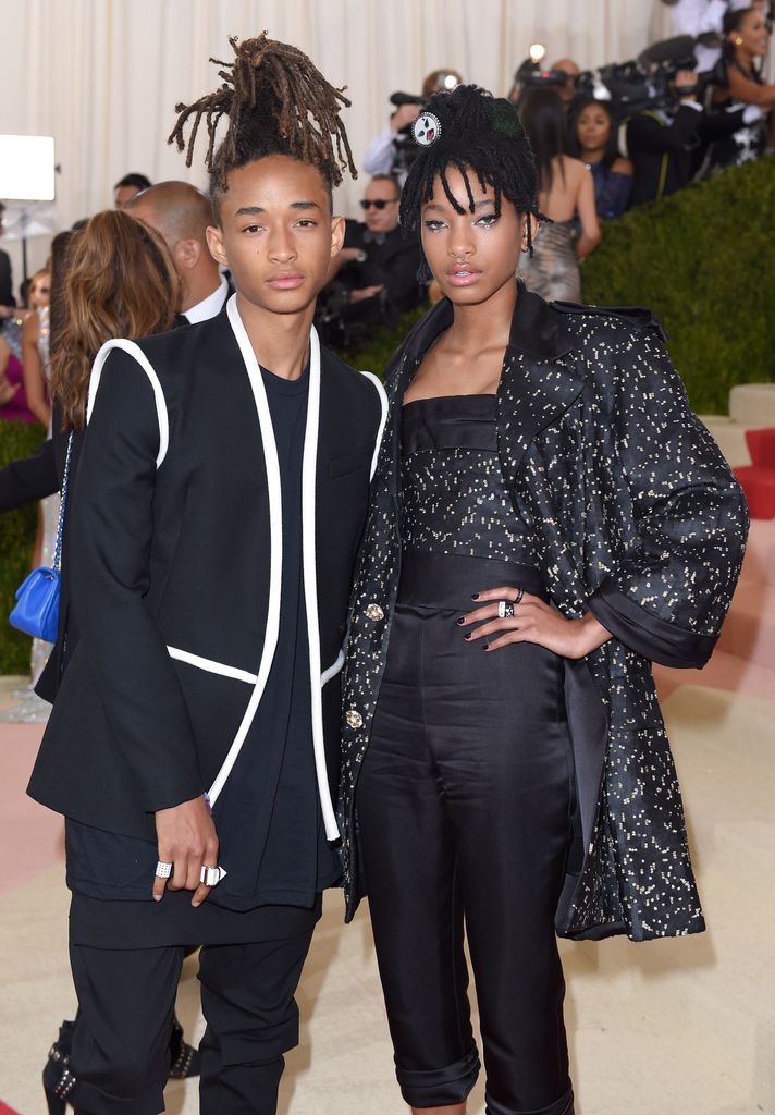 Jaden Smith and Willow Smith arrive "Manus x Machina: Fashion in the Age of Technology" Costume Institute Gala at the Metropolitan Museum of Art in New York City on May 2, 2016.