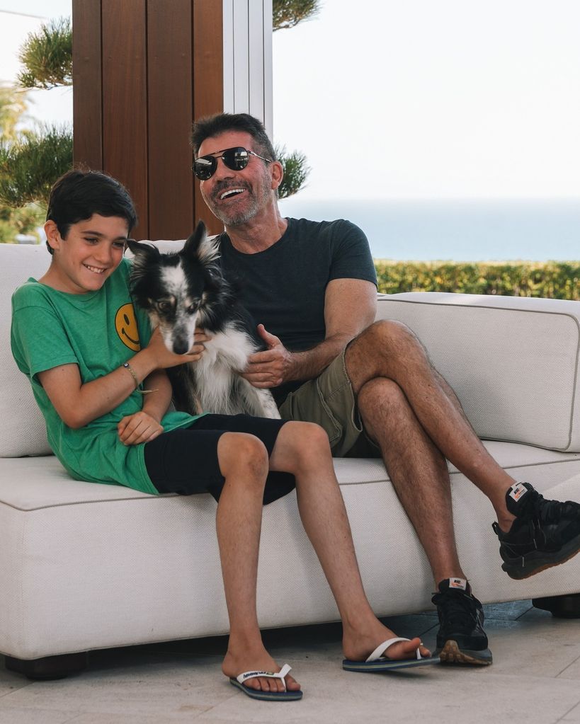 Simon with Eric and the dog