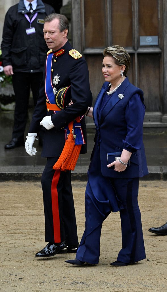 Grand-Duke Henri and Grand-Duchess Maria Teresa of Luxembourg at the coronation of King Charles