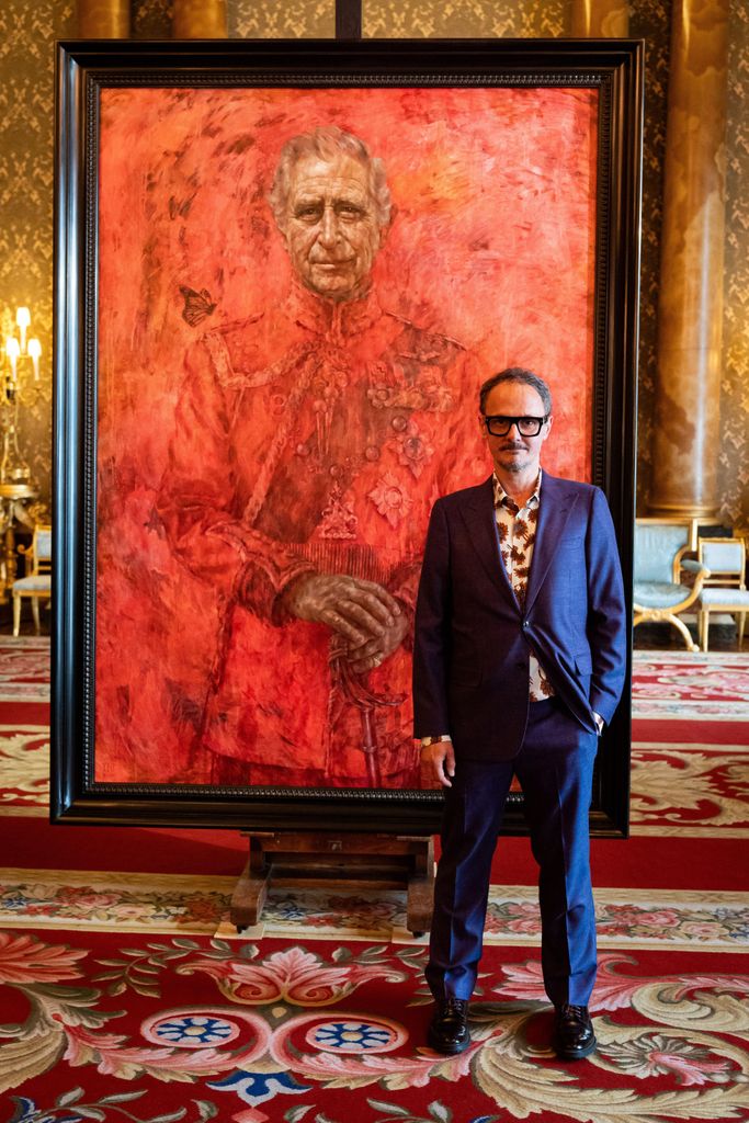 Artist Jonathan Yeo, at the unveiling of the King's portrait