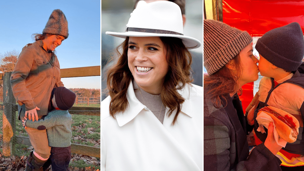 Princess Eugenie’s eldest son August is her red-haired double in these sweet snaps