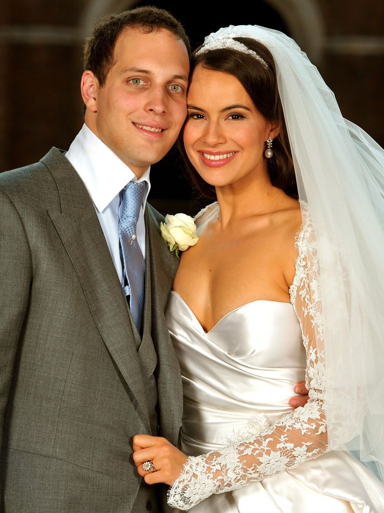 Lord Frederick Windsor and Sophie Winkleman after their wedding at Hampton Court Palace