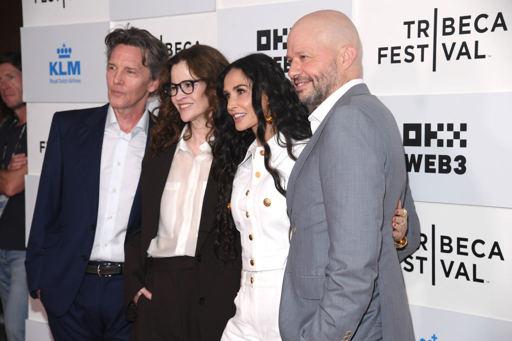 New York, New York - June 07: (L-R) Andrew McCarthy, Ally Sheedy, Demi Moore and Jon Cryer attend a screening "inhabitants" During the 2024 Tribeca Festival at BMCC Tribeca PAC in New York City on June 07, 2024. (Photo: Gary Gershoff/WireImage)