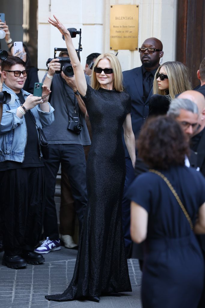 Nicole Kidman attends the Balenciaga Haute Couture Fall/Winter 2024-2025 show as part of Paris Fashion Week on June 26, 2024 in Paris, France