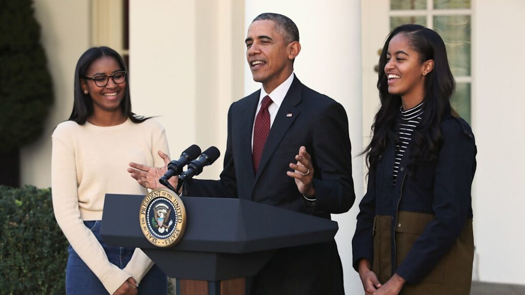 Michelle Obama shares rare candid photo of daughters Malia and Sasha to honor Barack Obama’s special day