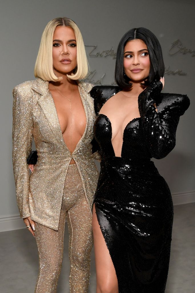 Khloe Kardashian and Kylie Jenner attend Sean Combs 50th Birthday Party presented by Ciroc Vodka on December 14, 2019 in Los Angeles, California
