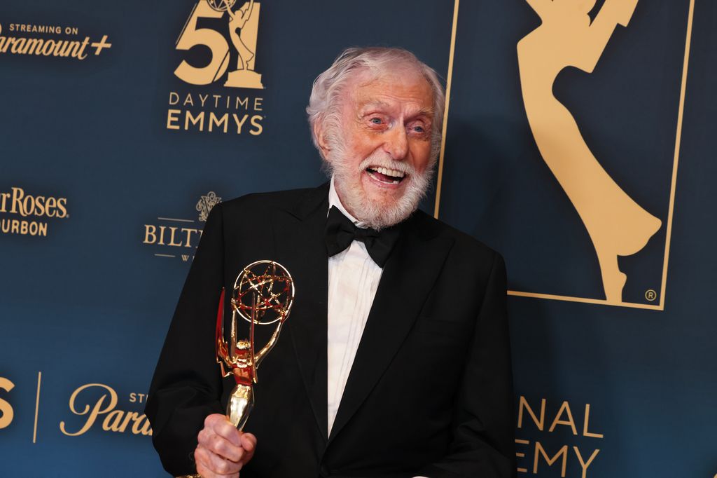 Winner Dick Van Dyke poses at the 51st Annual Daytime Emmys Awards 