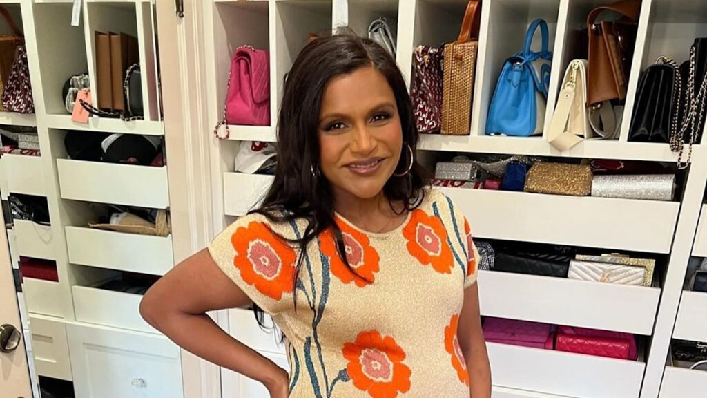 Mindy Kaling showcases incredible post-baby body in turquoise swimsuit months after welcoming third child