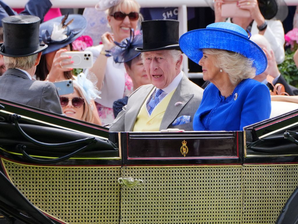 King Charles and Queen Camilla in the carriage