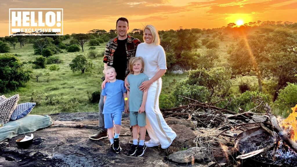 Exclusive: Chemmy Alcott re-creates her African safari honeymoon with husband and two sons – see the magical photos