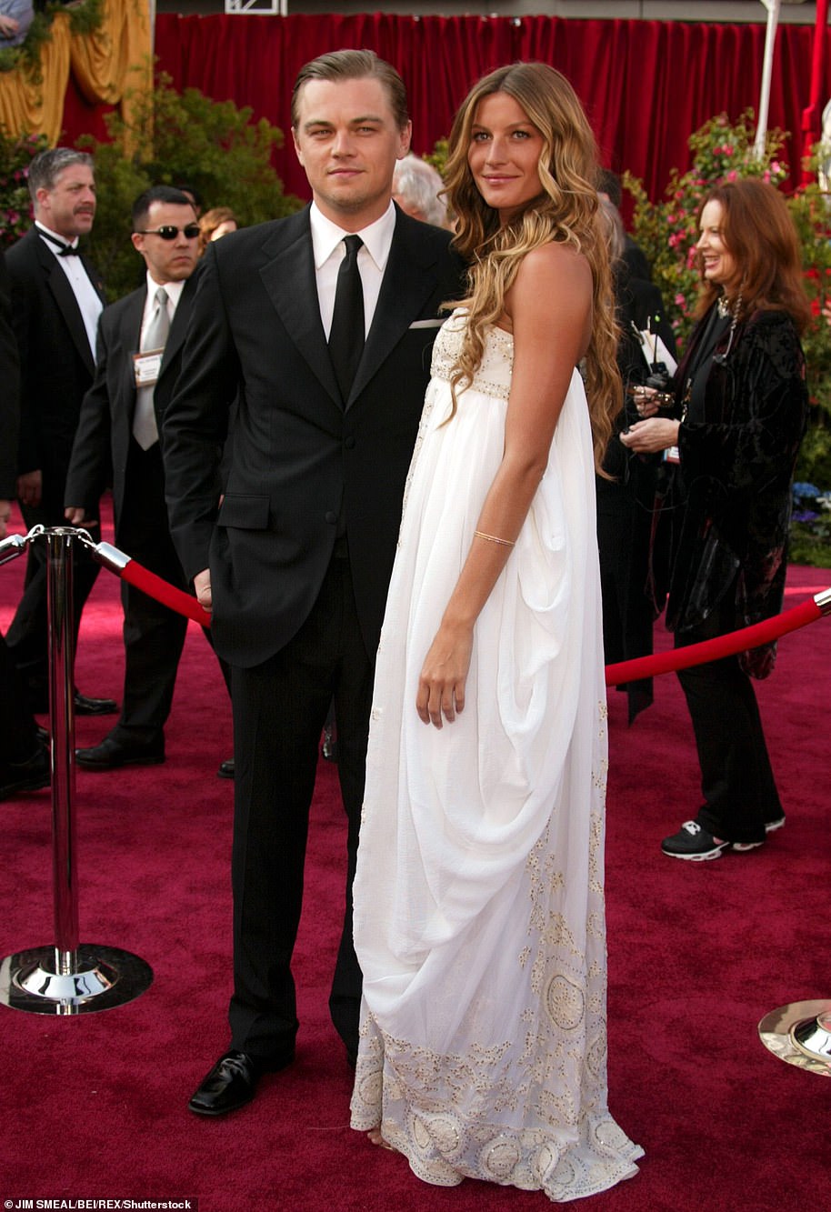 Gisele and Leonardo at the 2005 Academy Awards ceremony