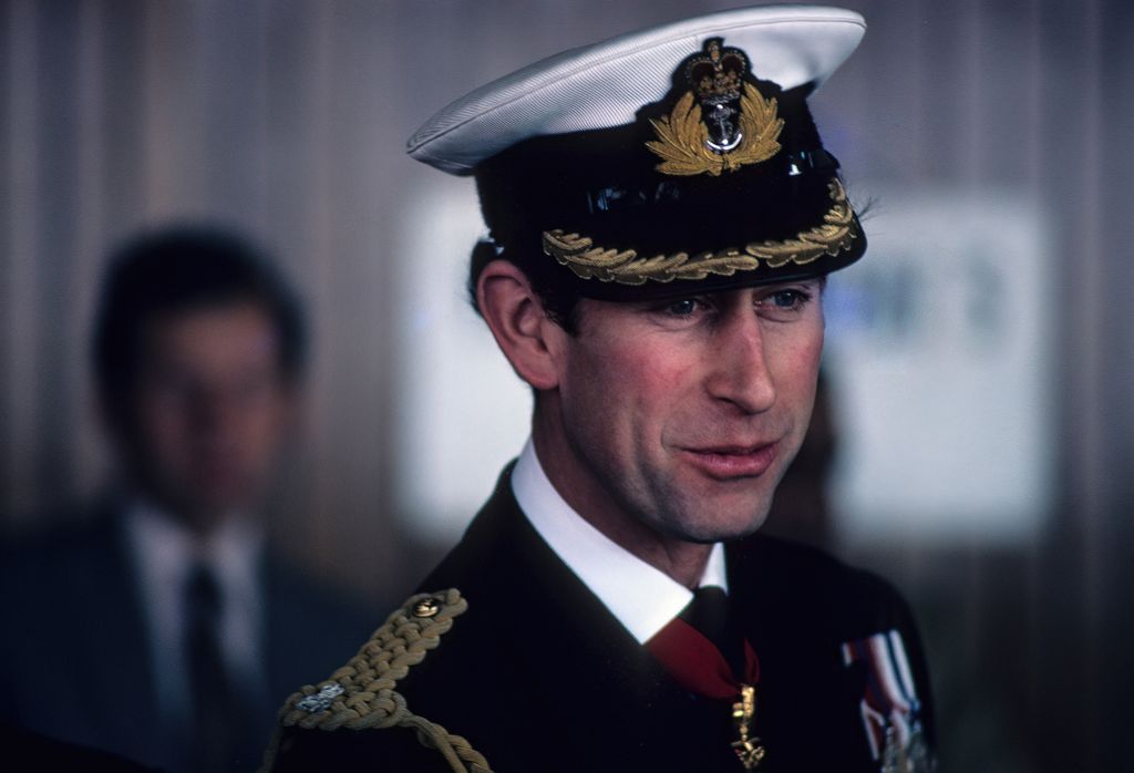 King Charles in naval uniform