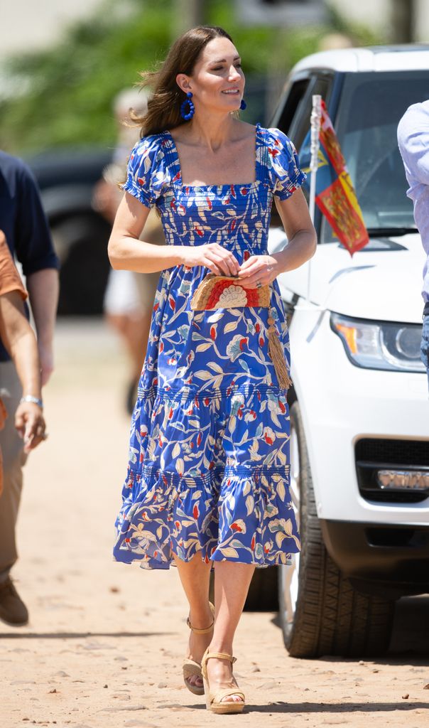 Princess Kate in Tory Burch Floral Dress Belsize 