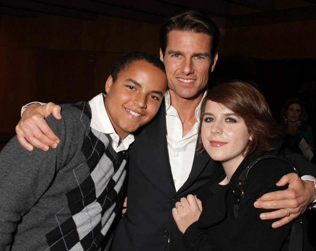 Connor Cruise, Tom Cruise and Isabella Cruz at the premiere of United Artists Pictures and MGM's 'Valkyrie' at the Directors Guild of America on December 18, 2008 in Los Angeles, California.