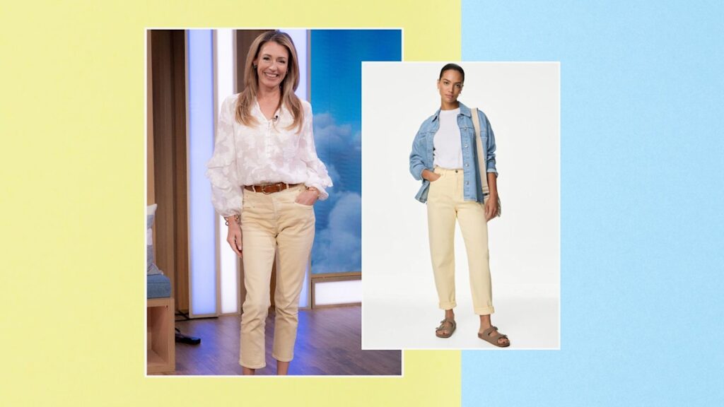 Cat Deeley is making a case for yellow jeans this summer – 3 pairs I’m seriously considering