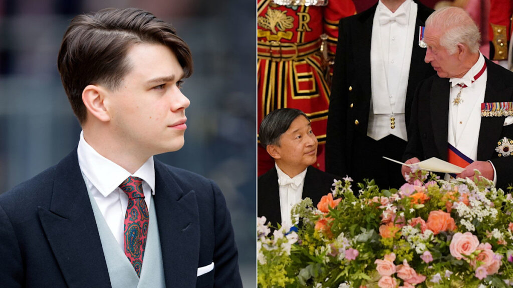 Princess Margaret’s grandson Sam Chatto makes surprise appearance at state banquet