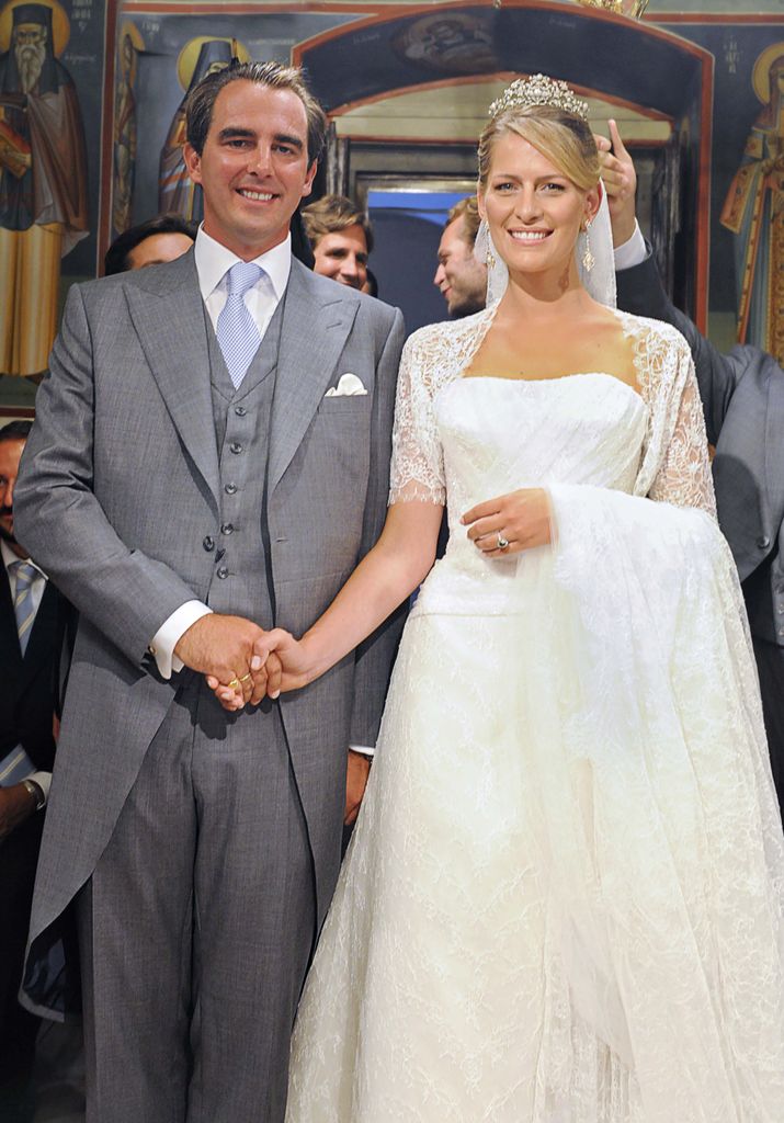 Prince Nikolaos of Greece and Princess Tatania at their wedding in 2010