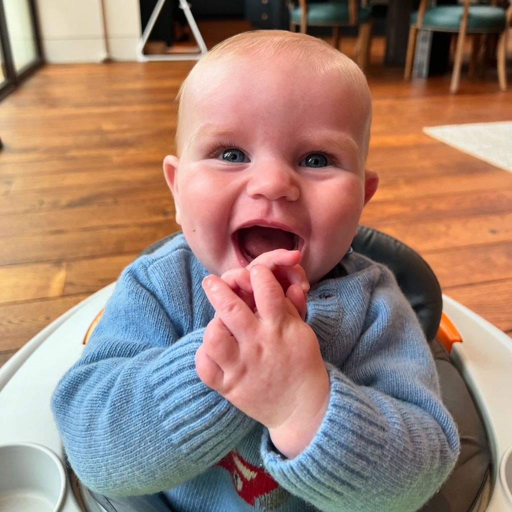 Gordon Ramsay's son Oscar laughs in his family home