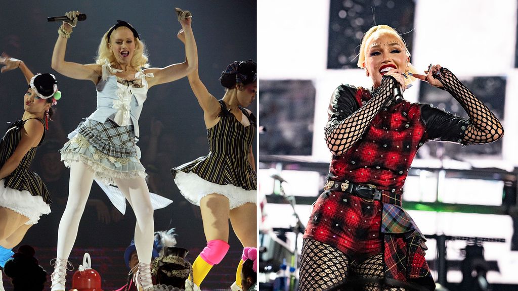 Gwen Stefani in the 2000s and Gwen today