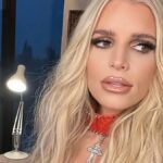 Jessica Simpson rocks thigh-high split dress and leopard-print boots for daughter’s graduation
