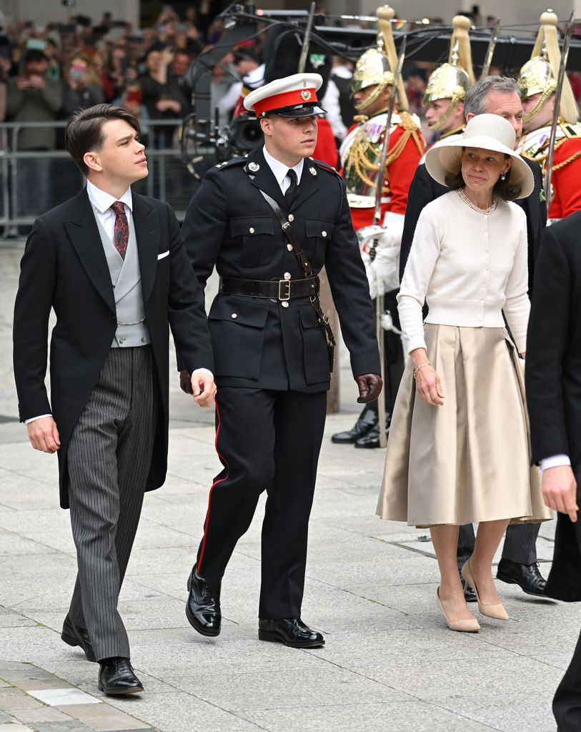     Samuel Chatto, Arthur Chatto and Lady Sarah Chatto attended the National Thanksgiving Service at St Paul's Cathedral 
