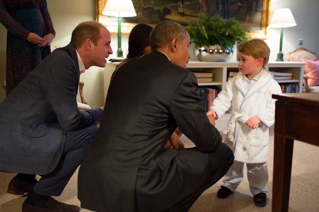 Prince George meets Obama