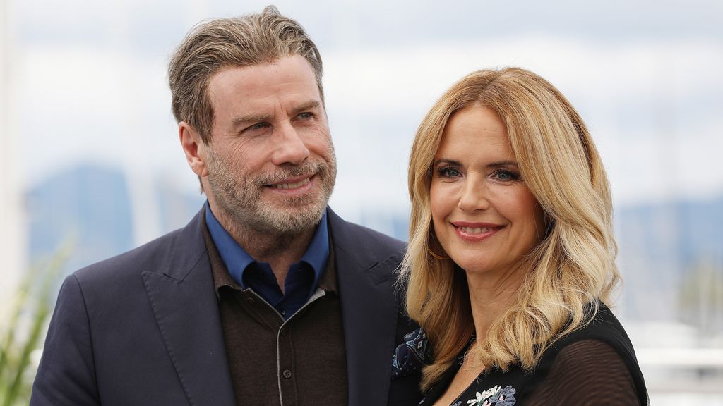 John Travolta and Kelly Preston at the Cannes Film Festival in 2018