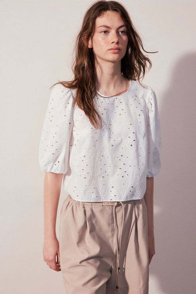 H&M Broderie Anglaise Blouse