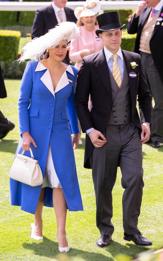 Sophie Windsor and Lord Frederick Windsor attend day four of Royal Ascot 2024 at Ascot Racecourse on June 21, 2024 in Ascot, England