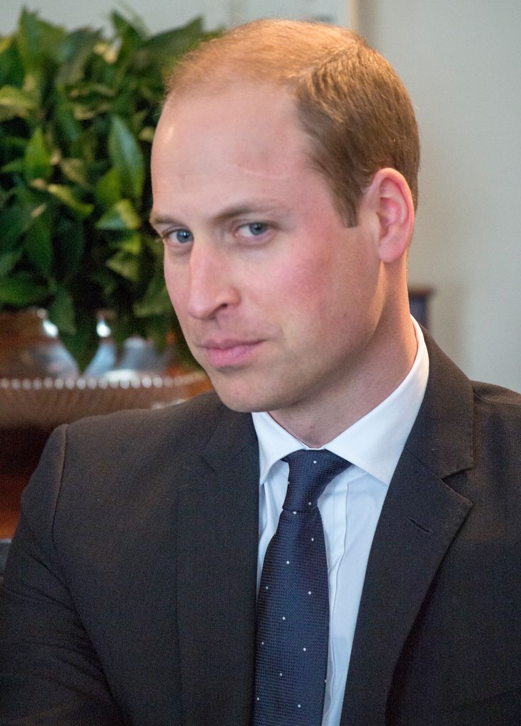 Prince William wearing a suit