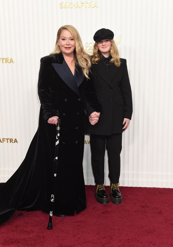Christina Applegate and Sadie Grace LeNoble at the 29th Annual Screen Actors Guild Awards held at Fairmont Century Plaza on February 26, 2023 in Los Angeles, California