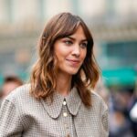 Alexa Chung’s velvet micro shorts and mary jane shoes are a match made in fashion heaven
