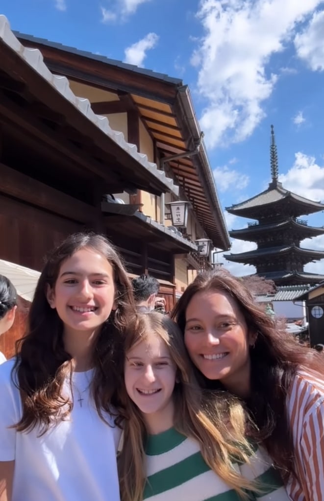 Photo shared by Bruce Willis' wife Emma Heming Willis with daughters Maybelle Ray and Evelyn Penn in celebration of his 10th birthday on May 5, 2024