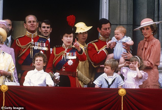 The Royal Family welcomed an additional member to the balcony when Prince Harry made his Trooping the Colour debut in 1985