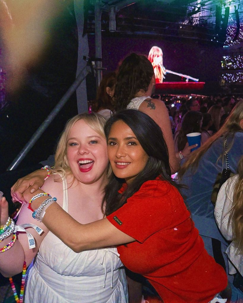 Salma Hayek enjoys VIP night at Taylor Swift concert