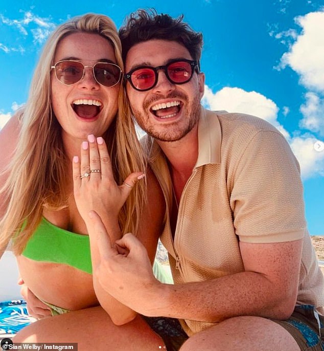 Sian became engaged to Heart radio producer Jake during a romantic holiday in Greece in 2023