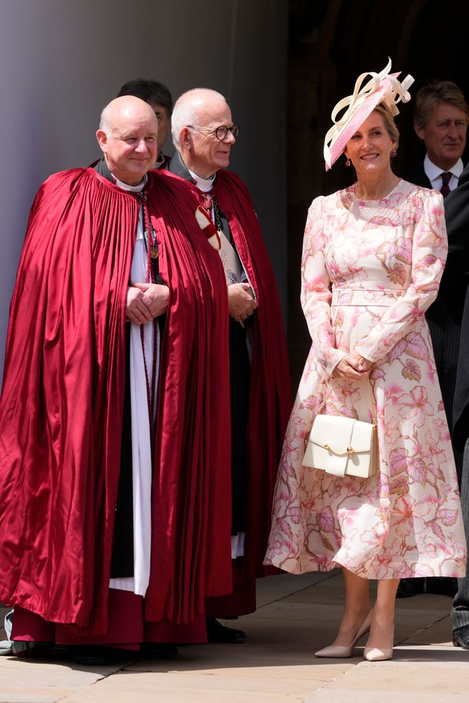 Duchess Sophie wore a pink floral dress on Garter Day