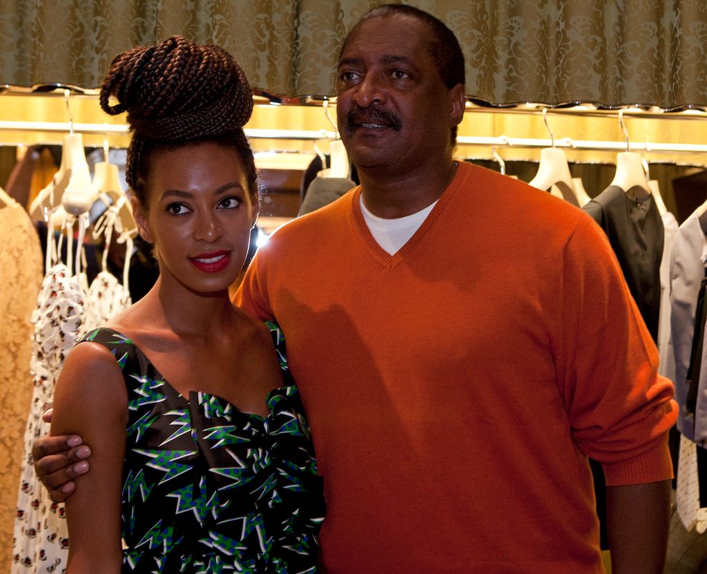 Solange with her father 
