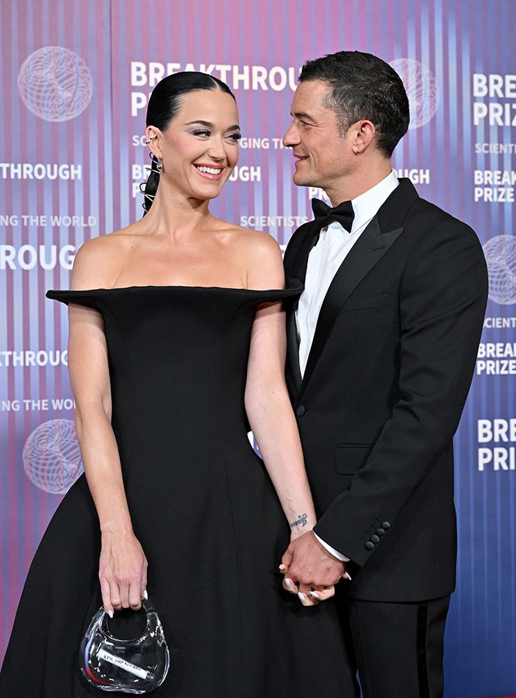 Katy Perry and Orlando Bloom on the red carpet of the 2024 Breakthrough Prize