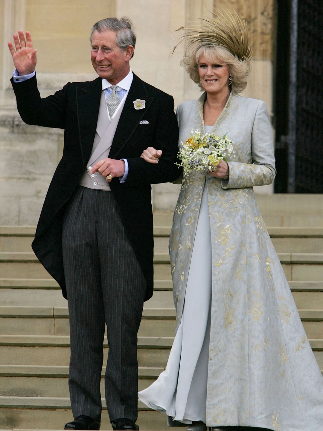 Charles and Camilla at Windsor after their wedding