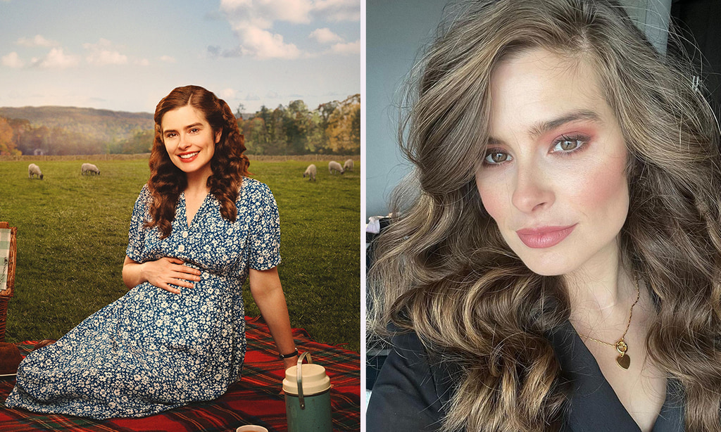 Rachel Shenton in and out of costume 
