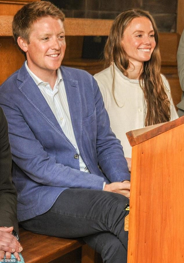 During their visit to Chester Cathedral, the engaged couple sat in pews, a month ahead of their wedding on June 7.