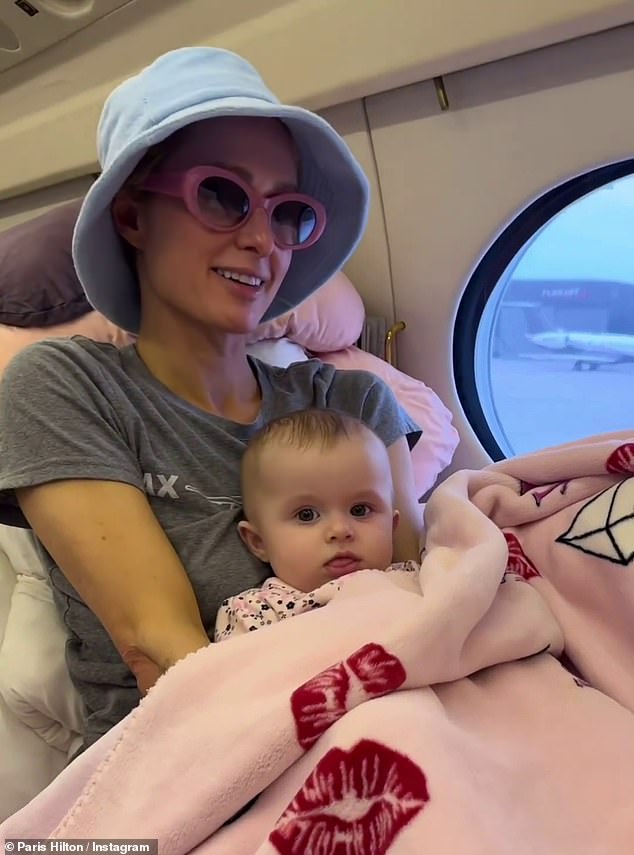 The star is known for her jet-setting lifestyle, and recently shared photos from her flight to Hawaii with her one-year-old son Phoenix and six-month-old daughter London.