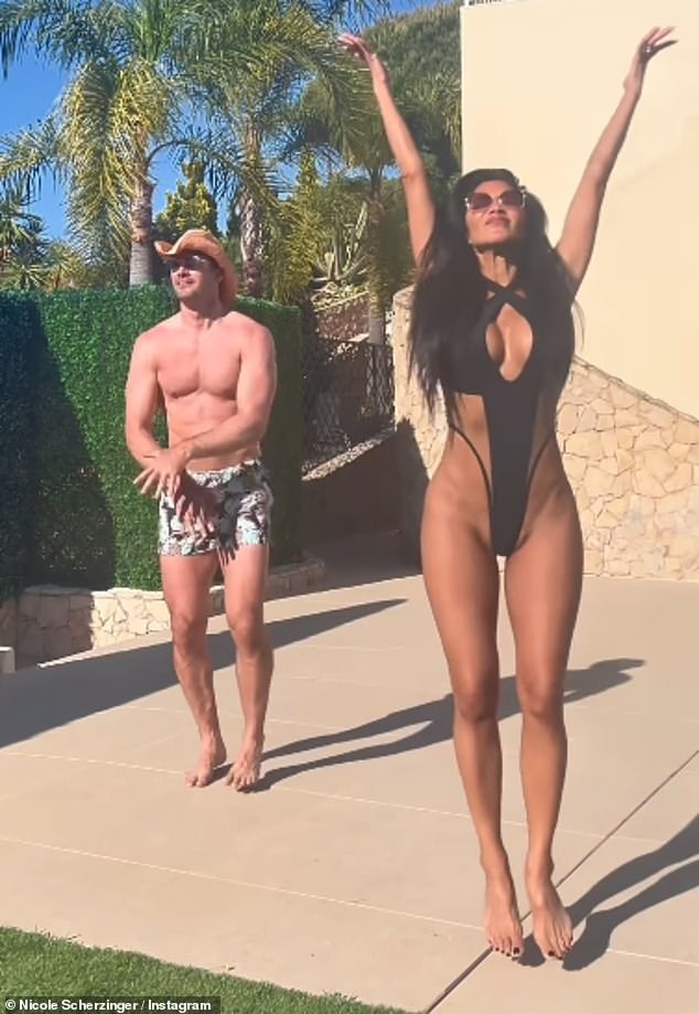 It comes after Nicole and her fiancé Thom Evans, who got engaged in June 2023, sent social media into a frenzy with a sexy holiday post which featured Nicole wearing a racy swimsuit