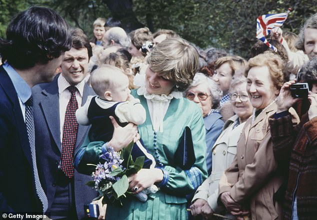 In 1981, in the weeks before she married Prince Charles, Diana held more than one baby as she spoke with adoring crowds during a visit to Broadlands, the former home of Lord Mountbatten