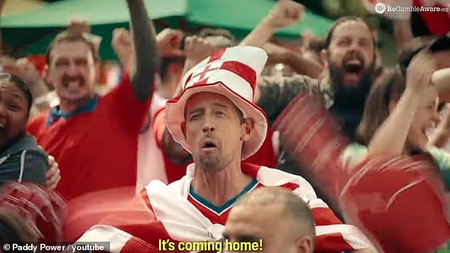 He was joined in the ad by former England player Peter Crouch, 43.