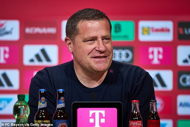 But it appears Max Eberl's (pictured) team is willing to pay him more than the two former coaches