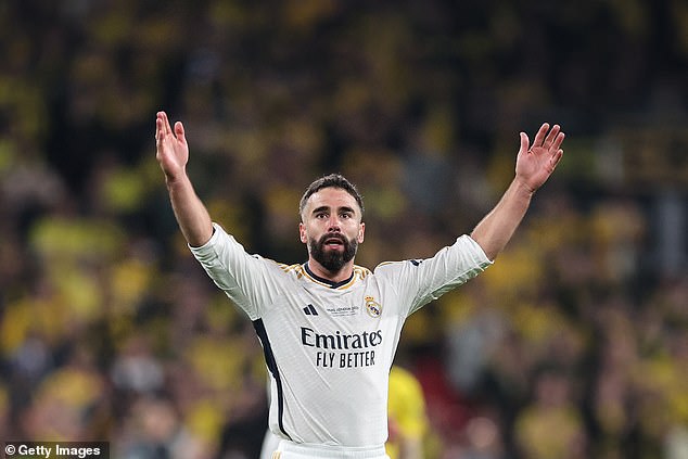 Dani Carvajal scored in the second half to lead Real Madrid to their 15th Champions League title