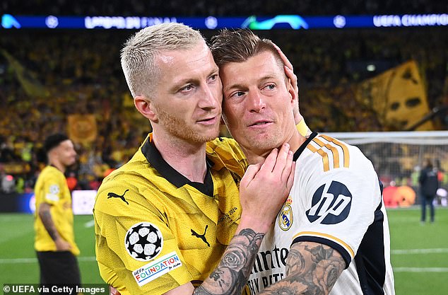 Toni Kroos managed to secure one last honour in club football before retirement, while Marco Royce's night ended in disappointment